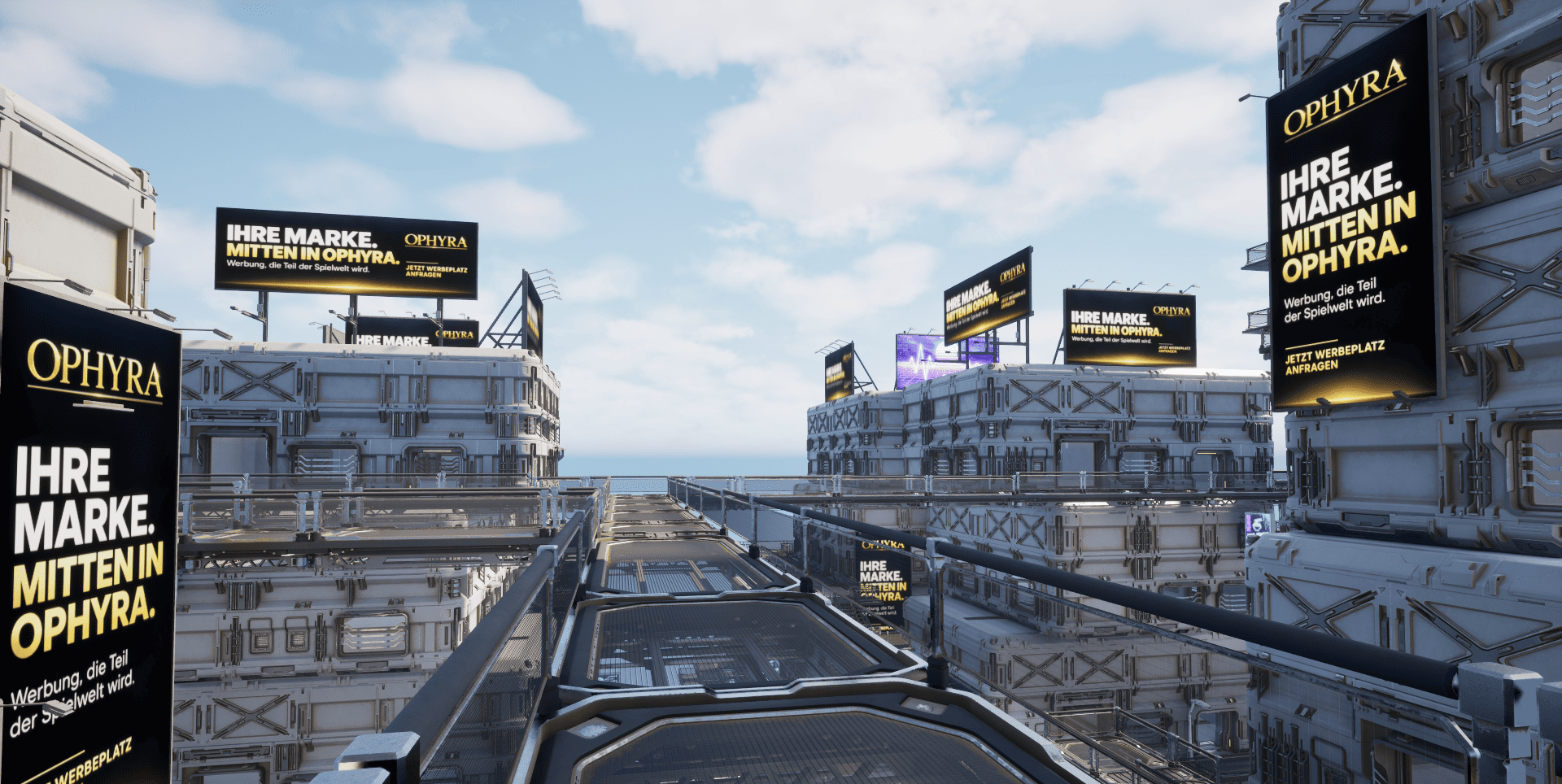 Werbetafeln für Brands in Ophyra Arcadia